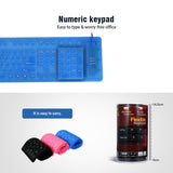108 Keys USB Silicone Flexible Keyboard, Waterproof Wired Keyboard Silent Keys(black)