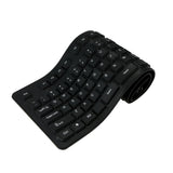 108 Keys USB Silicone Flexible Keyboard, Waterproof Wired Keyboard Silent Keys(black)