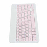 10 Inch Bluetooth Keyboard and Mouse Combo, Ultra Thin Quiet USB Charging DPI Adjustable(Pink) In Australia - Darrahopens