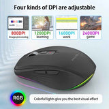 2.4G+BT5.1 Dual-mode Wireless Gaming M,Ergonomic Design 4-gear Adjustable DPI(Black) In Australia - Darrahopens