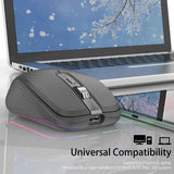 2.4G+BT5.1 Dual-mode Wireless Gaming M,Ergonomic Design 4-gear Adjustable DPI(Black) In Australia - Darrahopens