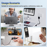 3-in-1 USB-C Adapter Fast Charging Lightning & 3.5mm Audio Port Multi Function Converter