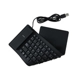 84 Key Spanish USB Wired Foldable Silicone Keyboard Waterproof for PC Laptop