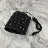 84 Key Spanish USB Wired Foldable Silicone Keyboard Waterproof for PC Laptop