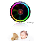 CPU Cooler RGB Silent Fan Aluminium Heatsink for LGA 775 1155 1366
