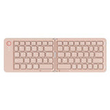 Foldable Bluetooth Keyboard B023 Dual Fold Portable Keyboard 3 Device Connection Green