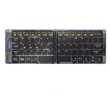 Foldable Keyboard F69 Transparent Bluetooth Keyboard Triple Device Connection