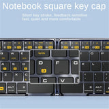 Foldable Keyboard F69 Transparent Bluetooth Keyboard Triple Device Connection