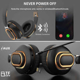 H7 Foldable Bluetooth Stereo Headphones Subwoofer Support TF Card Type-C Charging Wireless Earphones - Light Gray