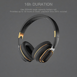 H7 Foldable Bluetooth Stereo Headphones Subwoofer Support TF Card Type-C Charging Wireless Earphones - Brownish-Green