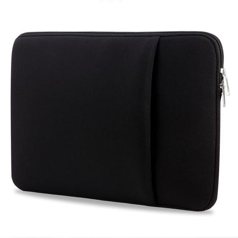 Laptop Sleeve Soft Zipper Pouch 13in Laptop Bag Replaent for MacBook Air Pro Ultrabook, Black