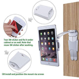 Tablet Stand Kitchen Desktop Aluminium Phone Tablet Stand Wall Mount Laptop Stand Large Clip