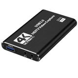 USB 3.0 Video Capture Card, High Resolution Game Live Stream Camera Recording Capture Adapter(Black) In Australia - Darrahopens