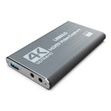 USB 3.0 Video Capture Card, High Resolution Game Live Stream Camera Recording Capture Adapter(Black) In Australia - Darrahopens