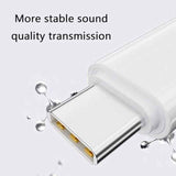 USB-C to Lightning Female Audio Adapter Music Call Wire Control Charging Function Disabled