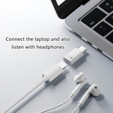USB-C to Lightning Female Audio Adapter Music Call Wire Control Charging Function Disabled
