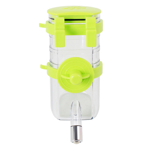 Hanging Pet Water Bottle 350ML Cage Mounted Feeder with Steel Ball Nozzle - Green In Australia - Darrahopens