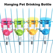 Hanging Pet Water Bottle 350ML Cage Mounted Feeder with Steel Ball Nozzle - Green