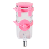 Hanging Pet Water Bottle 350ML Cage Mounted Feeder with Steel Ball Nozzle - Pink In Australia - Darrahopens