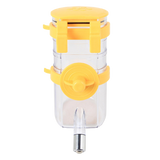 Hanging Pet Water Bottle 350ML Cage Mounted Feeder with Steel Ball Nozzle - Yellow In Australia - Darrahopens