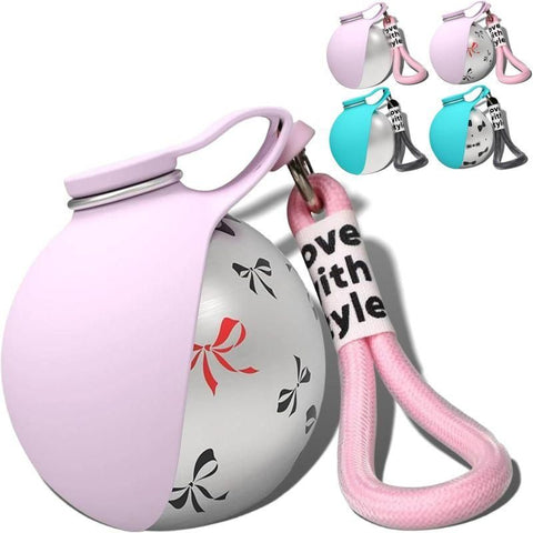 10oz Stainless Steel 2-in-1 Leakproof Dog Water Bottle with Bowl, Portable for Travel Walking Pink In Australia - Darrahopens