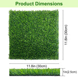Chicken Nesting Pads 12 Pack Washable Artificial Grass Egg Mats 12x12 Inch Green