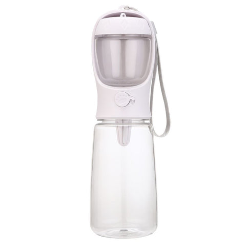 2-in-1 Dog Water and Food Cup for Outdoor Use Portable Detachable 550ML Water Food Cup White In Australia - Darrahopens