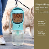 2-in-1 Dog Water and Food Cup for Outdoor Use Portable Detachable 550ML Water Food Cup Blue In Australia - Darrahopens