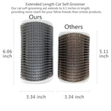 2-Pack Cat Wall Corner Brush Self-Grooming Massage Toy for Cats Grey In Australia - Darrahopens