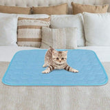 Dog Cooling Blanket Cooling Mat Cooling Mat for Dog Cat Pet Automatic Cooling Pillow - L