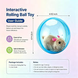 Electric Rolling Simulation Plush Toy For Cat Hamster Rabbit Interactive Pet Play Ball In Australia - Darrahopens