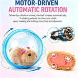 Electric Rolling Simulation Plush Toy For Cat Hamster Rabbit Interactive Pet Play Ball