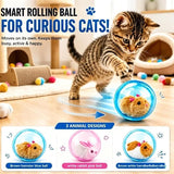 Electric Rolling Simulation Plush Toy For Cat Hamster Rabbit Interactive Pet Play Ball In Australia - Darrahopens