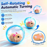 Electric Rolling Simulation Plush Toy For Cat Hamster Rabbit Interactive Pet Play Ball In Australia - Darrahopens