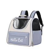 Pet Carrier Backpack Breathable Large ty Cat Travel Bag Blue