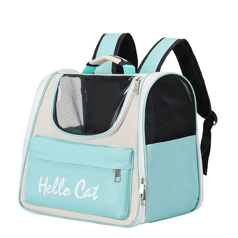 Pet Carrier Backpack Breathable Large ty Cat Travel Bag Green