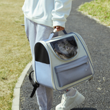Pet Carrier Backpack Breathable Large ty Cat Travel Bag Purple