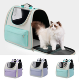 Pet Carrier Backpack Breathable Large ty Cat Travel Bag Purple In Australia - Darrahopens