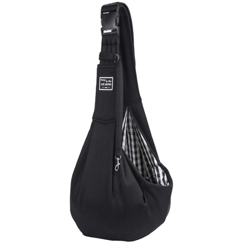 Pet Carrier Sling for Small Dogs, Pet Carrier Bags Dog Purse with Shoudler Strap(Black) In Australia - Darrahopens