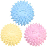 3Pcs Colorful TPR Spiky Dog Chew Balls Non Squeaky Tough Teething Toy For Aggressive Chewers Puppies In Australia - Darrahopens