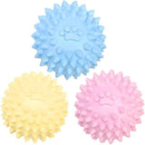 3Pcs Colorful TPR Spiky Dog Chew Balls Non Squeaky Tough Teething Toy For Aggressive Chewers Puppies In Australia - Darrahopens