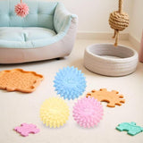 3Pcs Colorful TPR Spiky Dog Chew Balls Non Squeaky Tough Teething Toy For Aggressive Chewers Puppies In Australia - Darrahopens