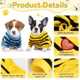 4Pcs Striped Pet T-Shirt Spring Summer Universal Clothes for Cat Dog Dachshund French Bulldog In Australia - Darrahopens