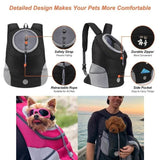 Breathable Mesh Pet Carrier Backpack For Dogs Cats Hiking Travel - Blue S