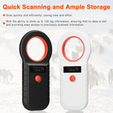 134.2kHz Chip Reader Writer Pet Chip Scanner Microchip Scanner: W90D-BT White