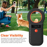 134.2kHz Chip Reader Writer Pet Chip Scanner Microchip Scanner: W90D-BT White
