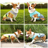 Dog Cooling Vest Adjustable Mesh Turquoise - L