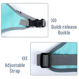 Dog Cooling Vest Adjustable Mesh Turquoise - L