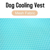 Dog Cooling Vest Adjustable Mesh Turquoise - L In Australia - Darrahopens