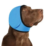 Dog Ear Cover Noise Protection Adjustable Grooming Hood Comfortable Pet Accessory - Sky Blue L In Australia - Darrahopens
